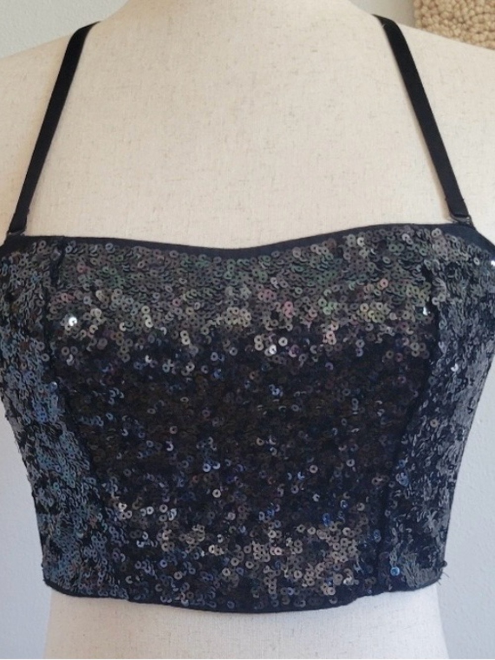Victoria's Secret PINK | 2013 Black Sequined Bustier